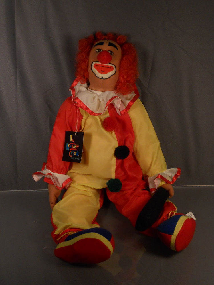 stuffed clown doll